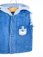 Vintage Little Rebels Cut Off Denim Vest - Age 2T