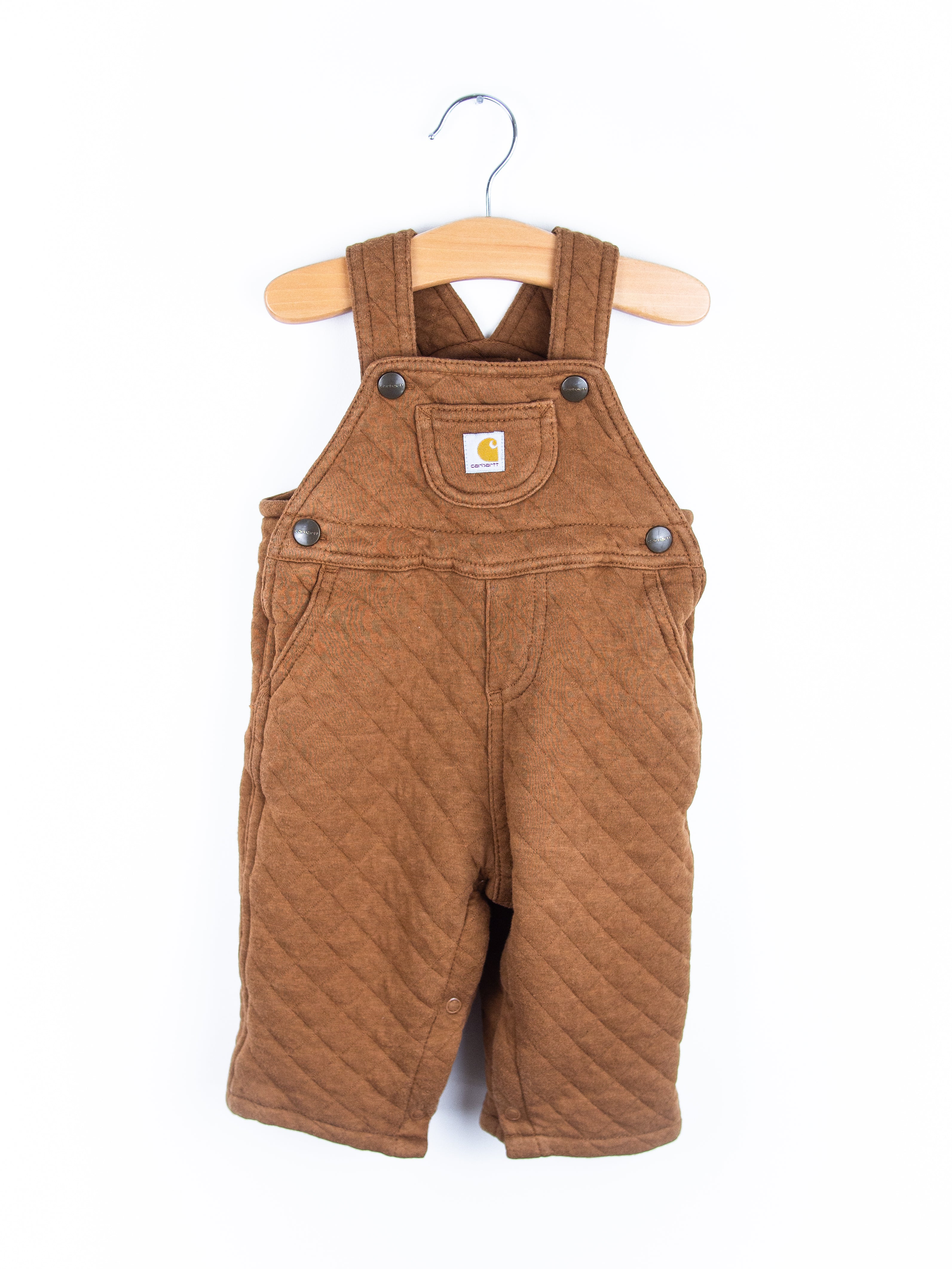 Carhartt Brown Quilted Jersey Dungarees