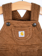 Carhartt Brown Quilted Jersey Dungarees