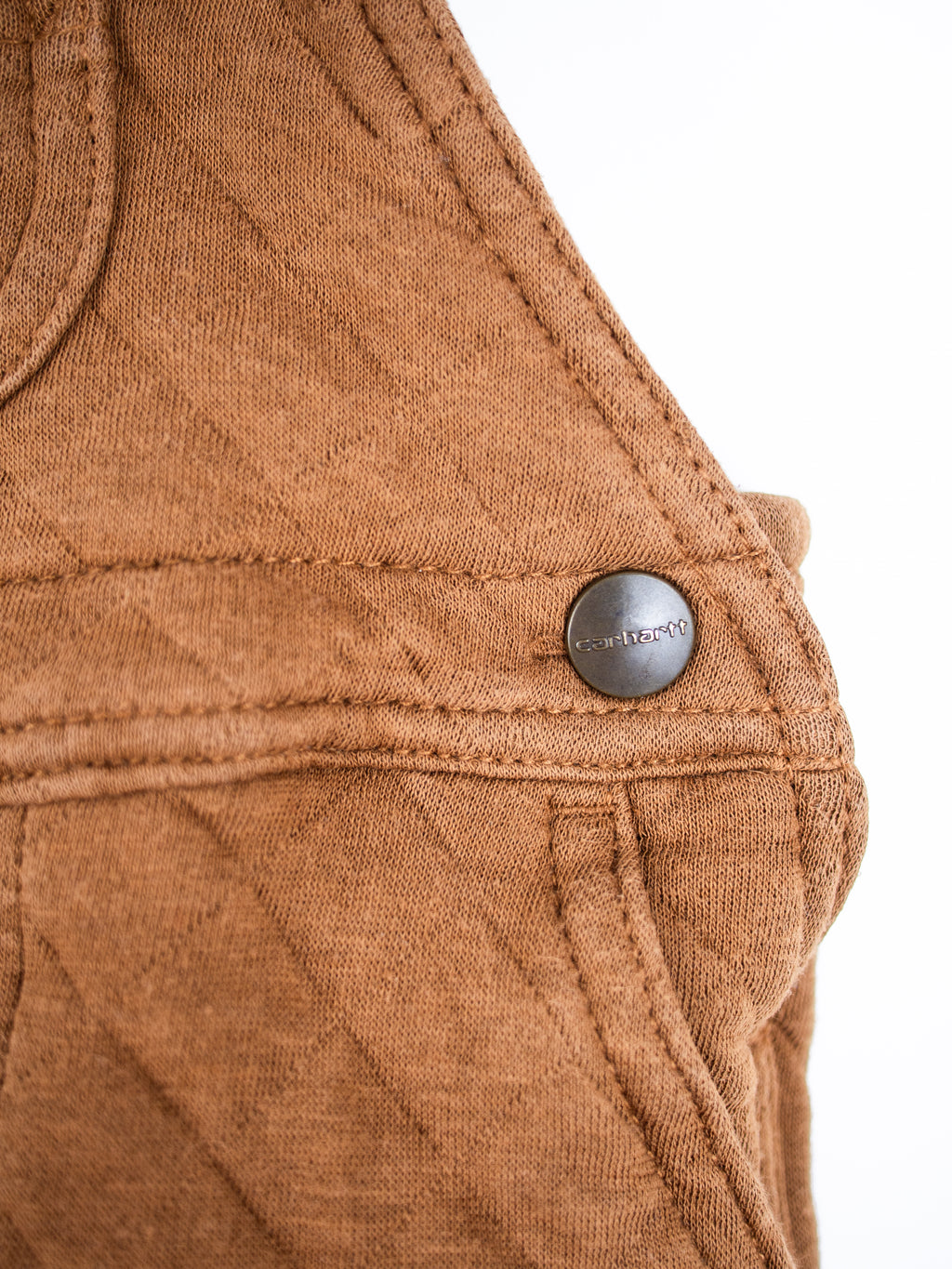 Carhartt Brown Quilted Jersey Dungarees