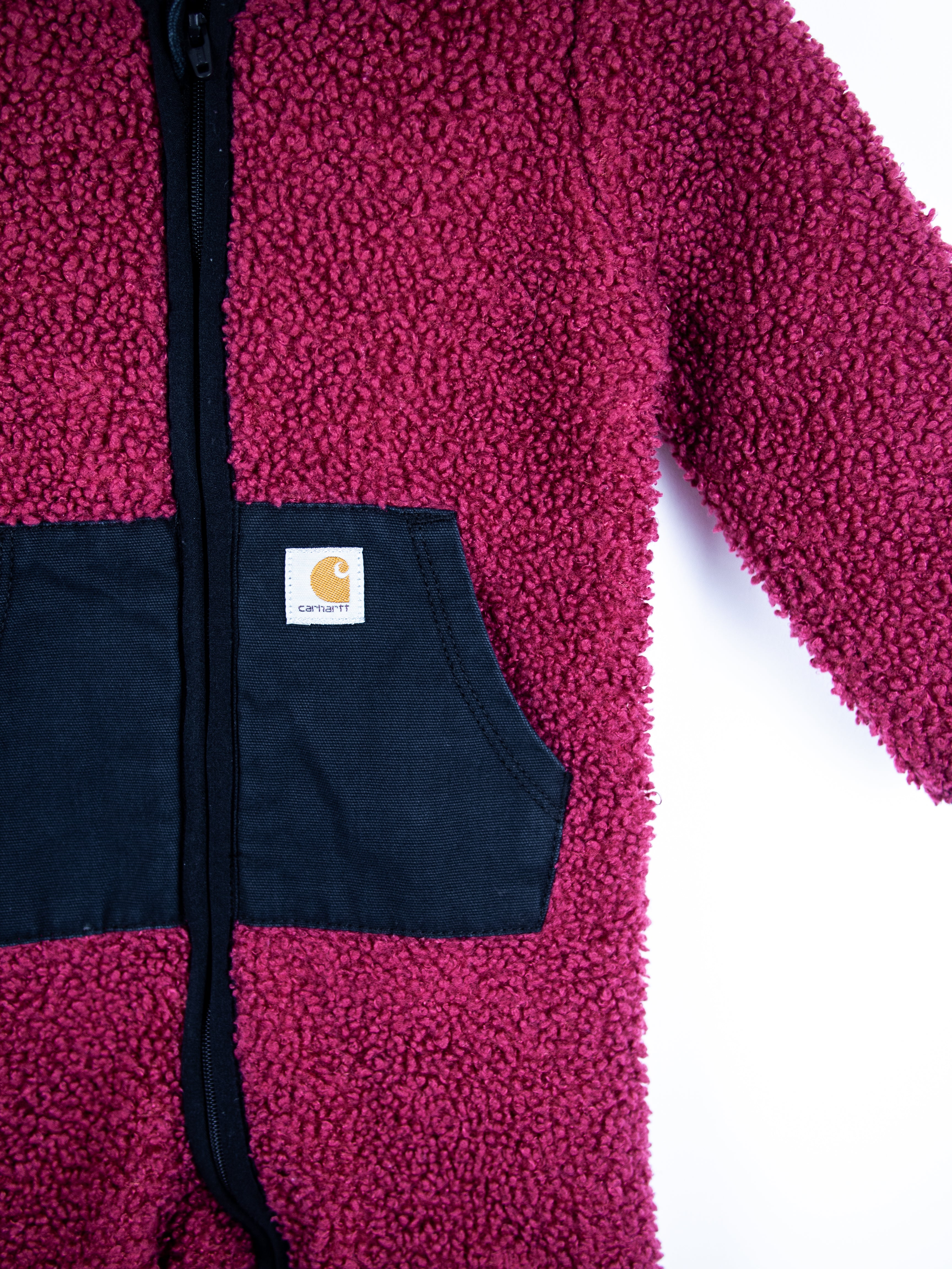 Carhartt Burgundy Teddy Fleece Snowsuit - Age 6-9 months