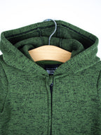 Carhartt`Forest Green Marl Knit Snowsuit - Age 3-6 months