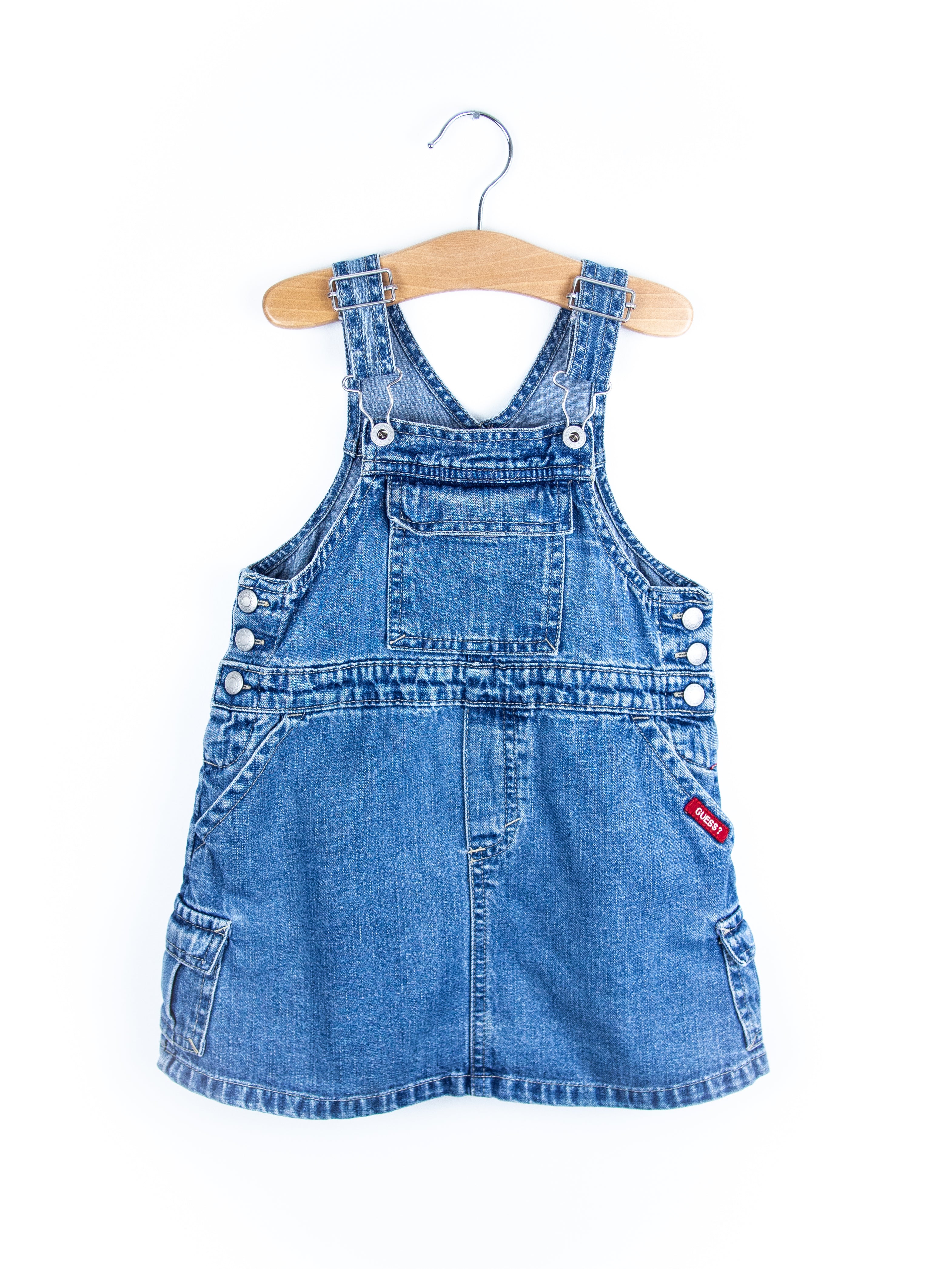 Guess Denim Dungaree Dress - Age 3T