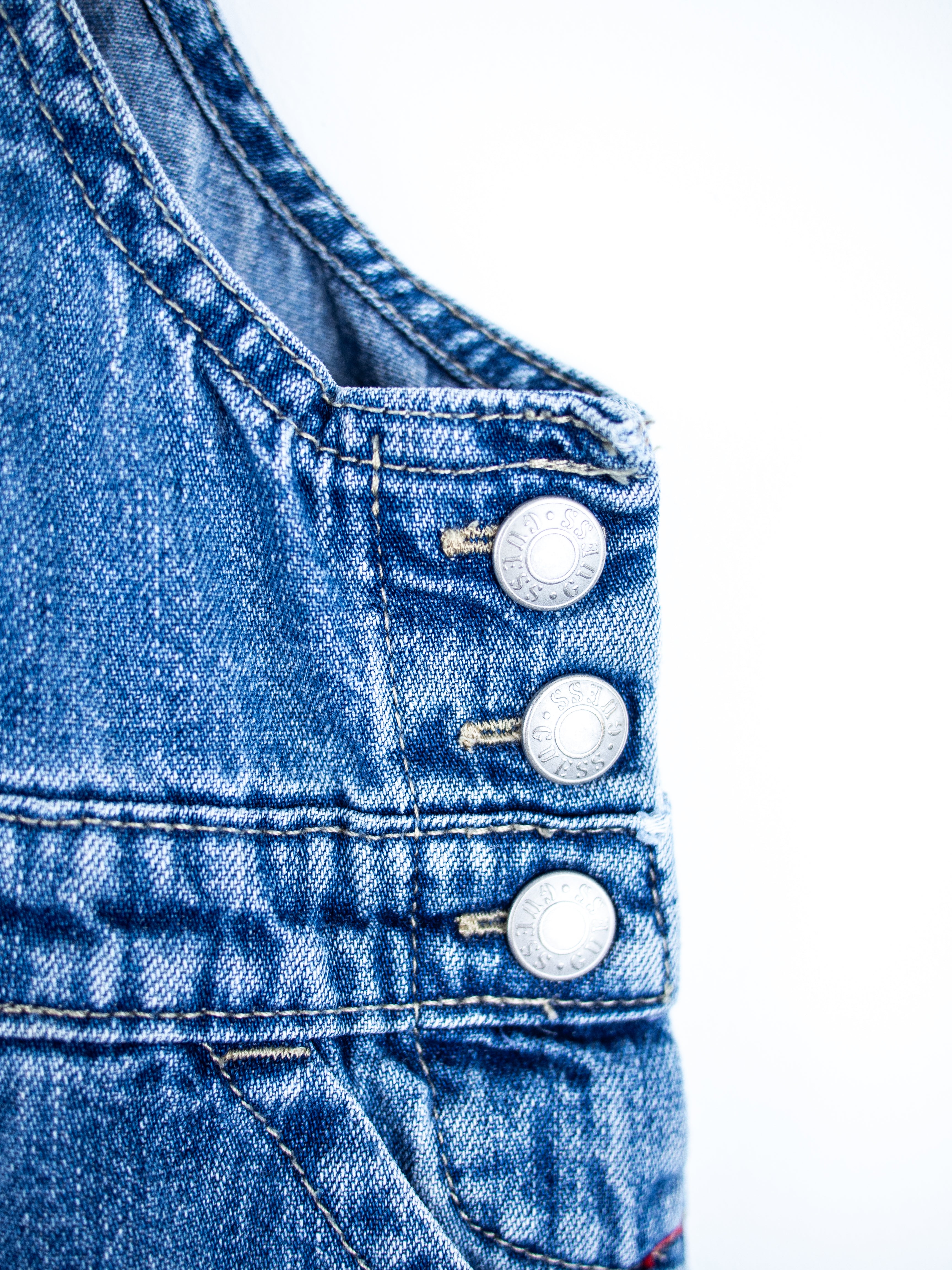 Guess Denim Dungaree Dress - Age 3T