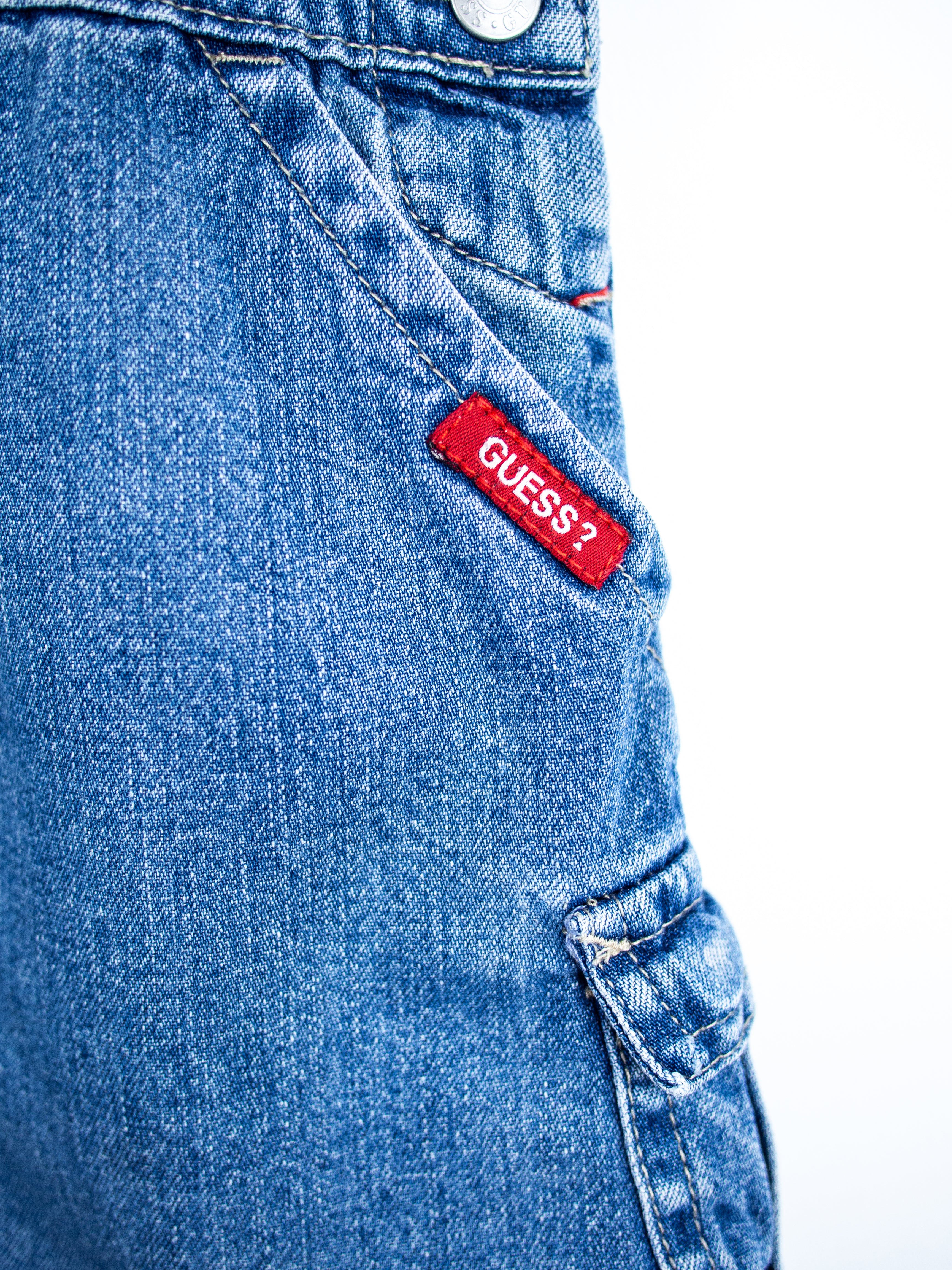 Guess Denim Dungaree Dress - Age 3T