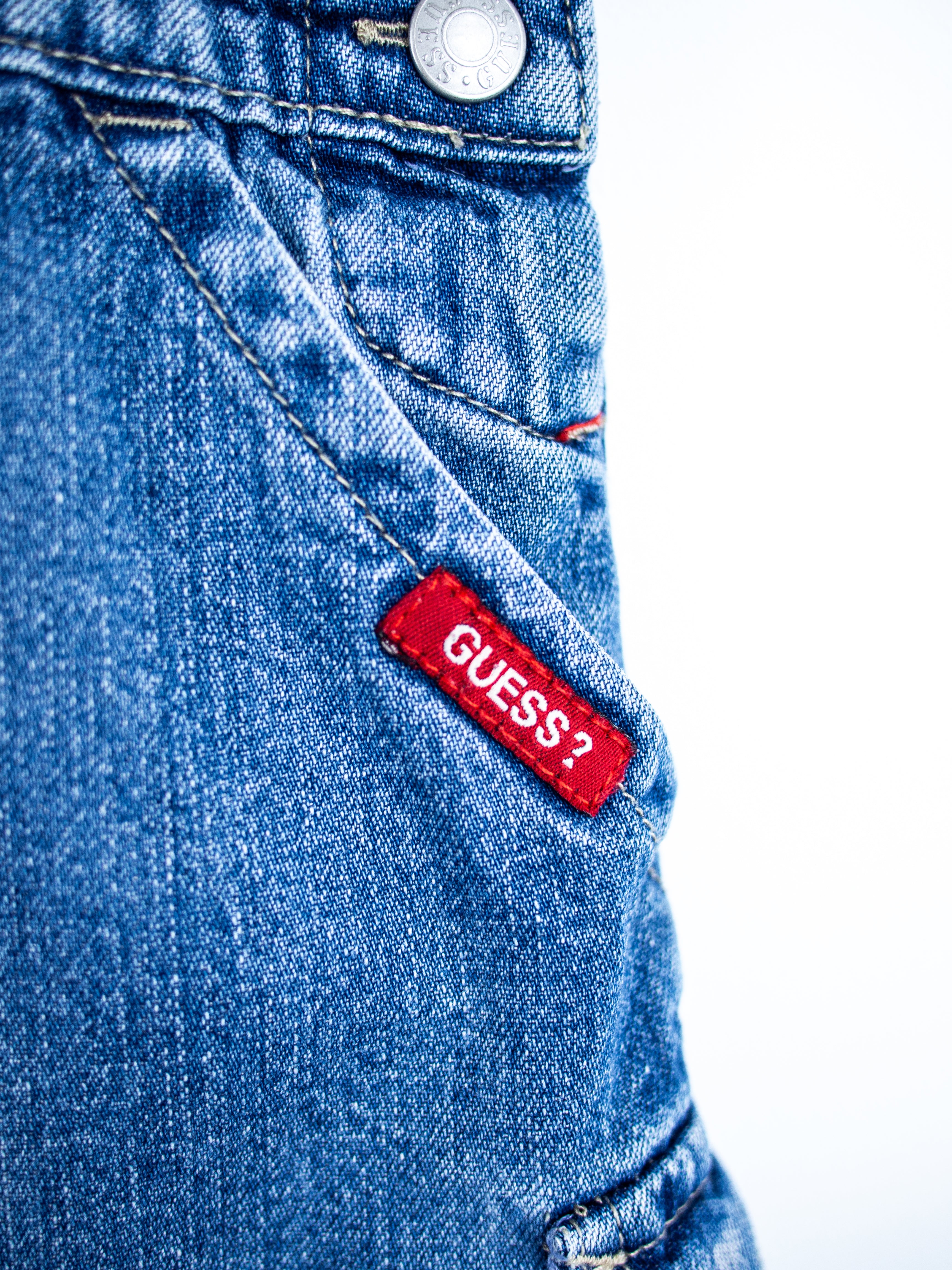 Guess Denim Dungaree Dress - Age 3T