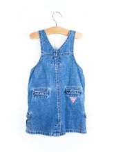 Load image into Gallery viewer, Guess Denim Dungaree Dress - Age 3T
