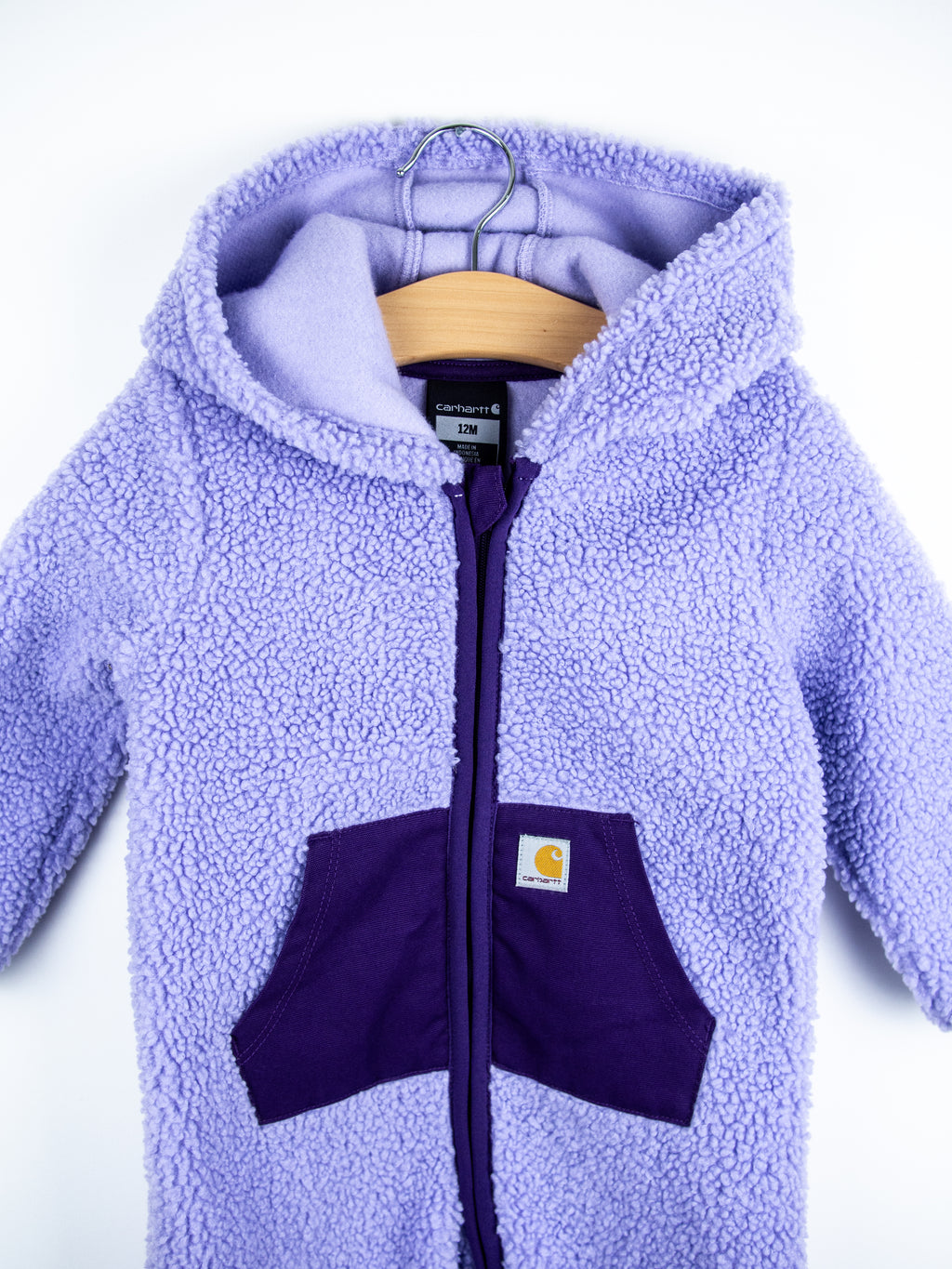 Carhartt Lavender Teddy Fleece Snowsuit