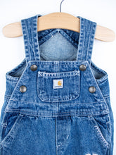 Load image into Gallery viewer, Carhartt Denim Floral Dungarees - Age 0-3 months
