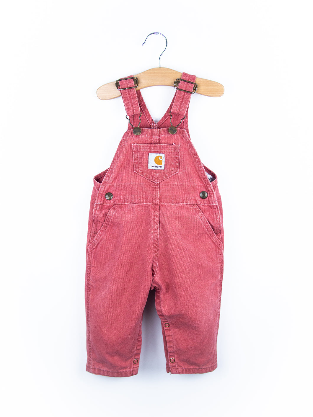 Carhartt Vintage Brick Red Dungarees - Age 12 months