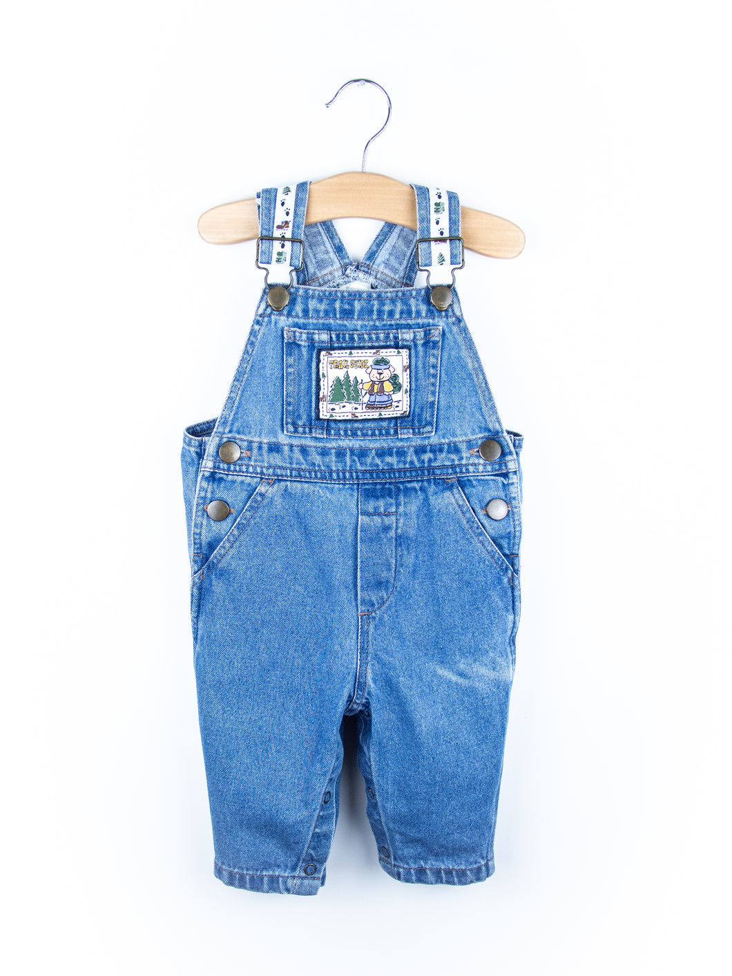 Vintage Trail Guide Denim Dungarees - Age 6 months - READ DESCRIPTION