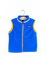 Load image into Gallery viewer, Patagonia Cobalt Blue Fleece Gilet - Age 3T
