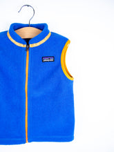 Load image into Gallery viewer, Patagonia Cobalt Blue Fleece Gilet - Age 3T
