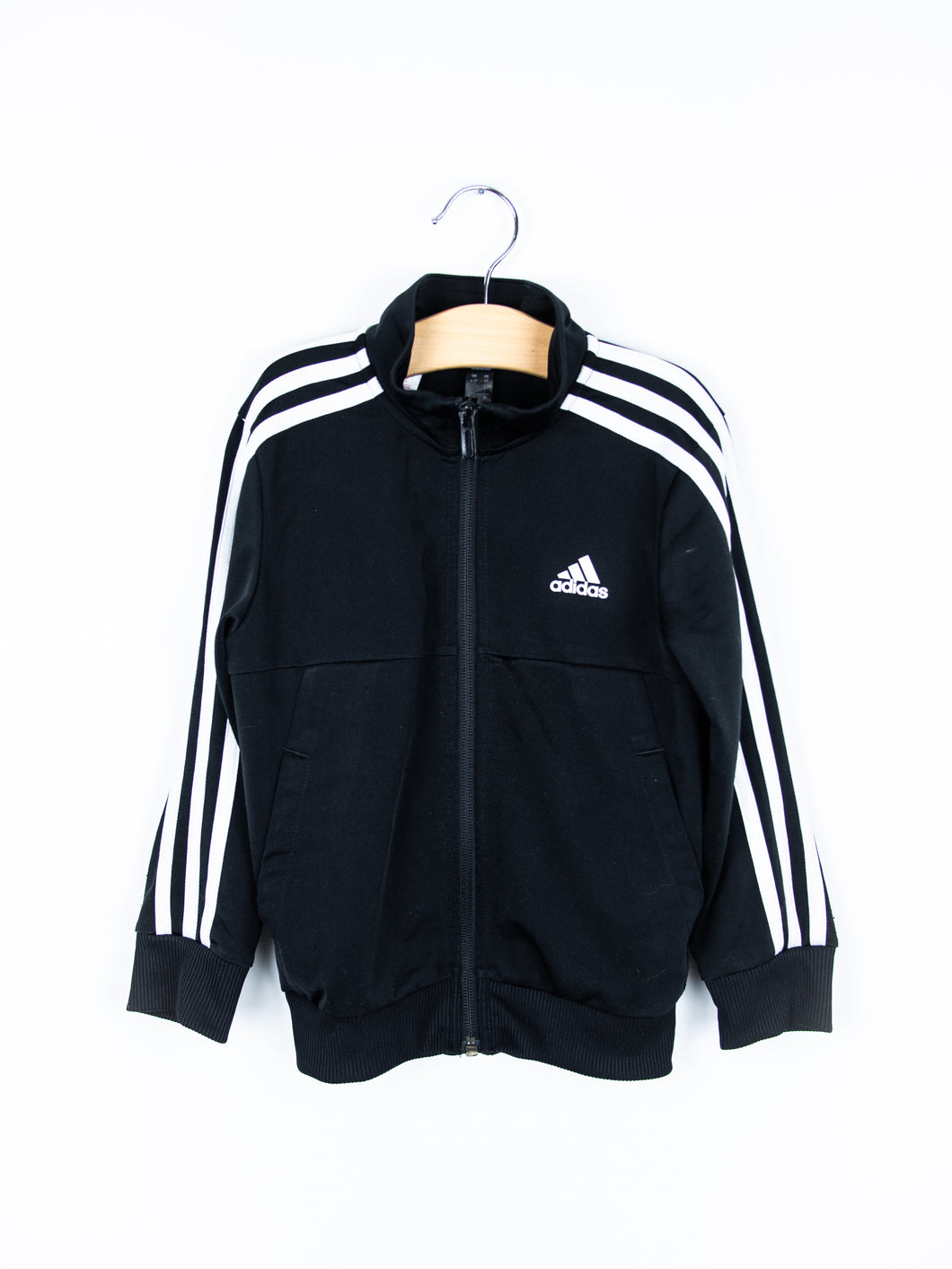 Adidas Black Tracksuit Top - Age 4 years