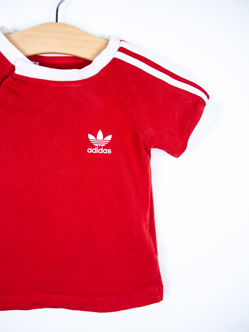 Adidas Red T-Shirt - Age 6-9 months
