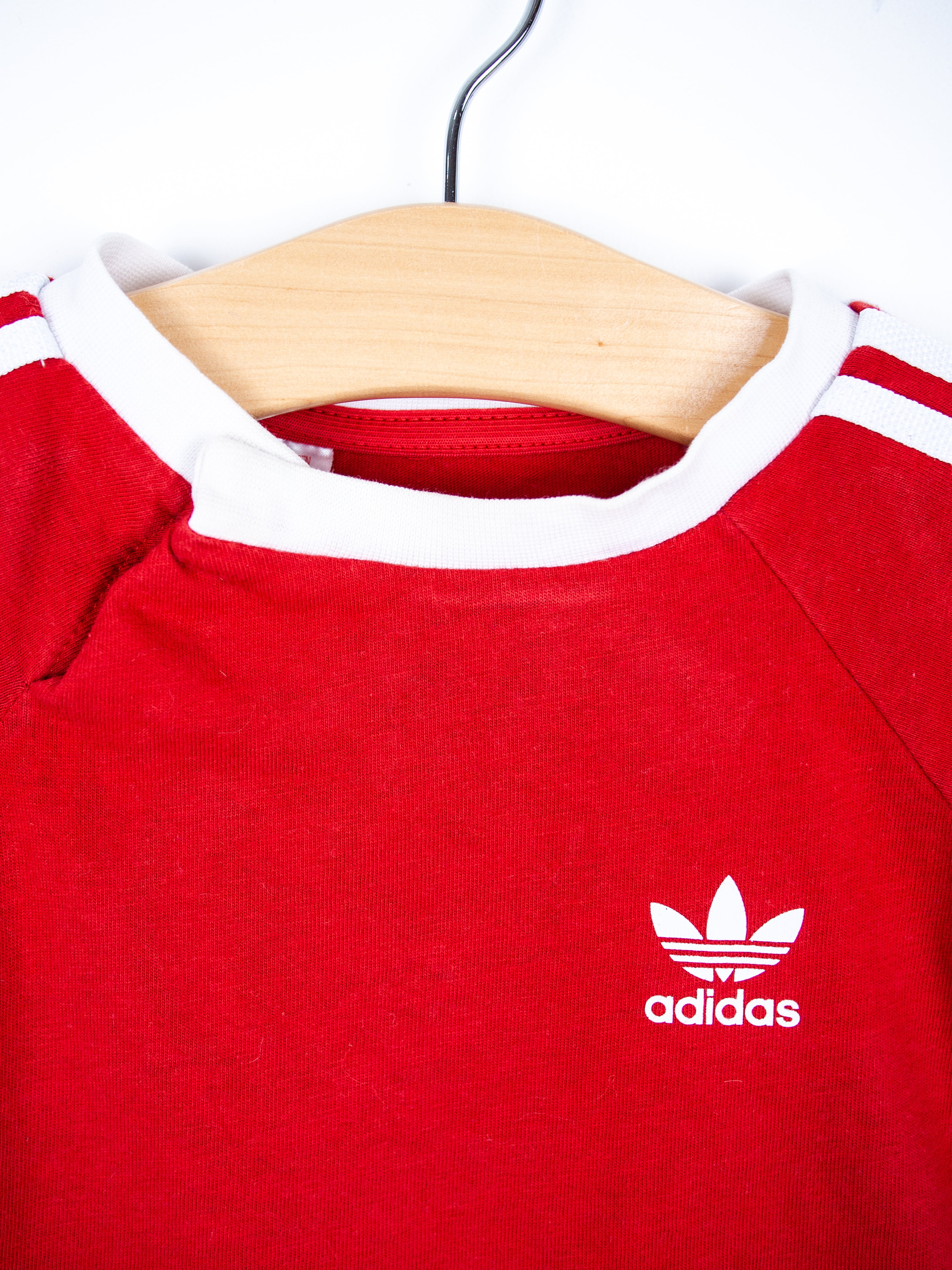 Adidas Red T-Shirt - Age 6-9 months