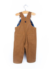 Load image into Gallery viewer, Carhartt Brown Canvas Dungarees with Check Lining - Age 12 months
