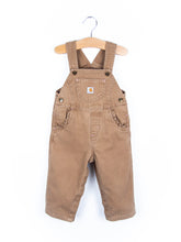 Load image into Gallery viewer, Carhartt Brown Frill Dungarees - Age 12 months
