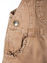 Load image into Gallery viewer, Carhartt Brown Frill Dungarees - Age 12 months
