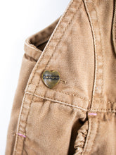 Load image into Gallery viewer, Carhartt Brown Frill Dungarees - Age 12 months
