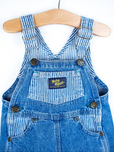 Load image into Gallery viewer, Osh Kosh &#39;Baby B&#39;Gosh&#39;  Vintage Denim &amp; Stripe Dungarees - Age 6 months
