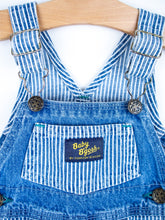 Load image into Gallery viewer, Osh Kosh &#39;Baby B&#39;Gosh&#39;  Vintage Denim &amp; Stripe Dungarees - Age 6 months
