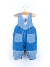 Load image into Gallery viewer, Osh Kosh &#39;Baby B&#39;Gosh&#39;  Vintage Denim &amp; Stripe Dungarees - Age 6 months
