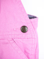 Carhartt Pink Canvas Dungarees with Check Lining - Age 12 months