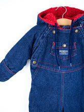 Load image into Gallery viewer, Osh Kosh Rare Vintage Denim Snowsuit - Age 6-9 months
