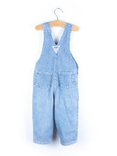 Load image into Gallery viewer, Osh Kosh Blue &amp; White Hickory Stripe Dungarees - Age 18 months
