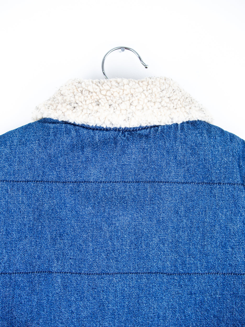 Vintage Denim Gilet With Sherpa Collar - Age 4-5 years