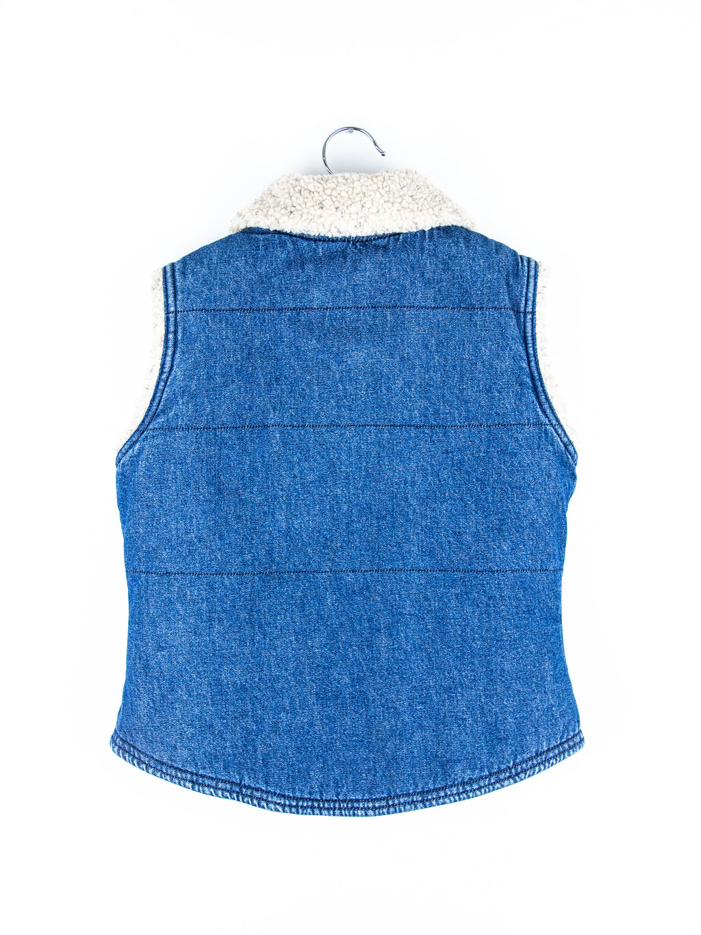 Vintage Denim Gilet With Sherpa Collar - Age 4-5 years