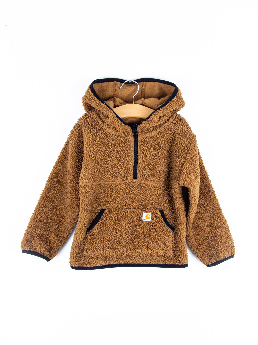 Carhartt Brown Teddy Fleece Hoody - Age 2 years