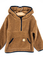 Carhartt Brown Teddy Fleece Hoody - Age 2 years
