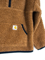 Carhartt Brown Teddy Fleece Hoody - Age 2 years