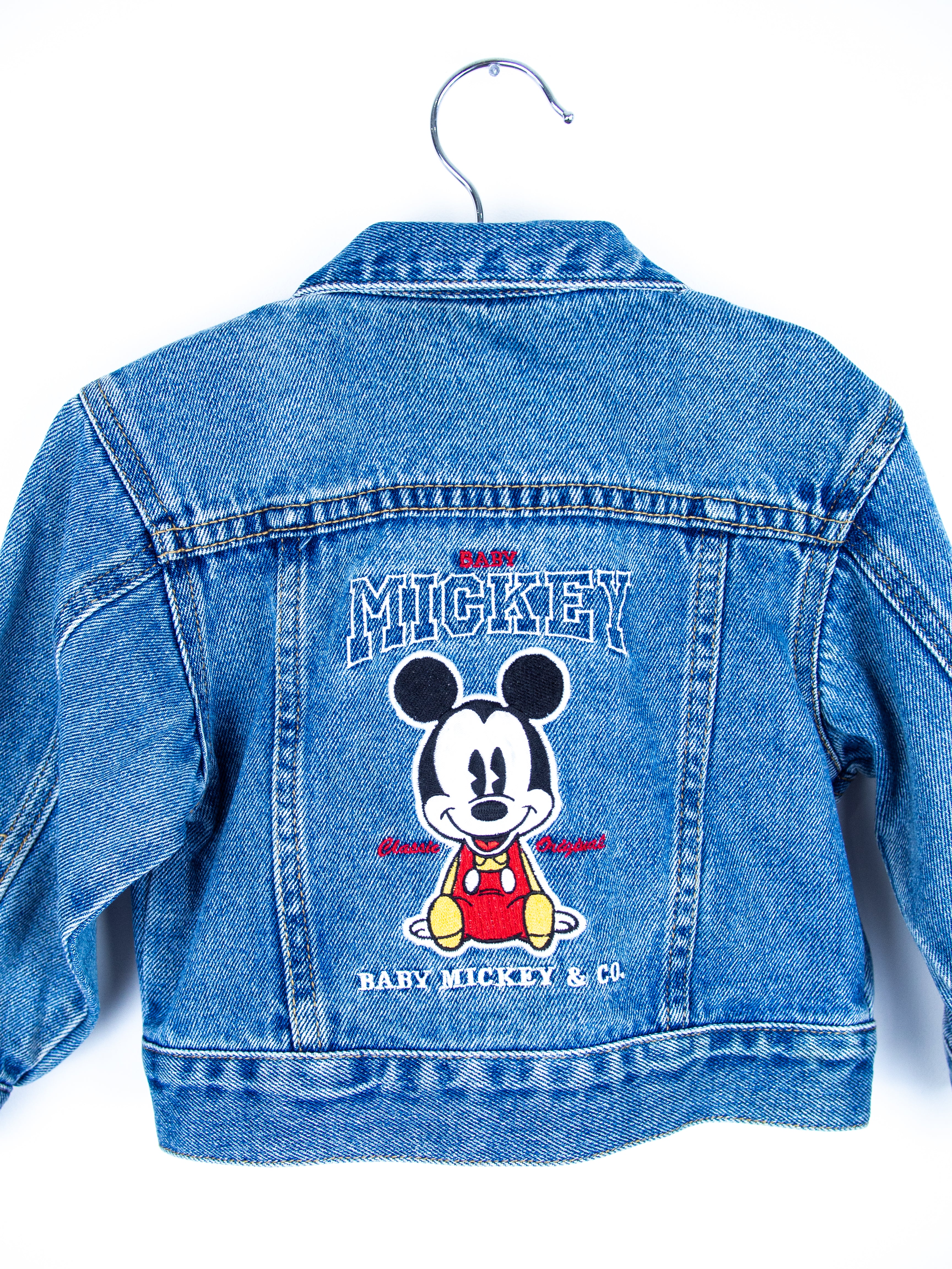 Vintage Disney Mickey Mouse Denim Jacket - Age 12 months