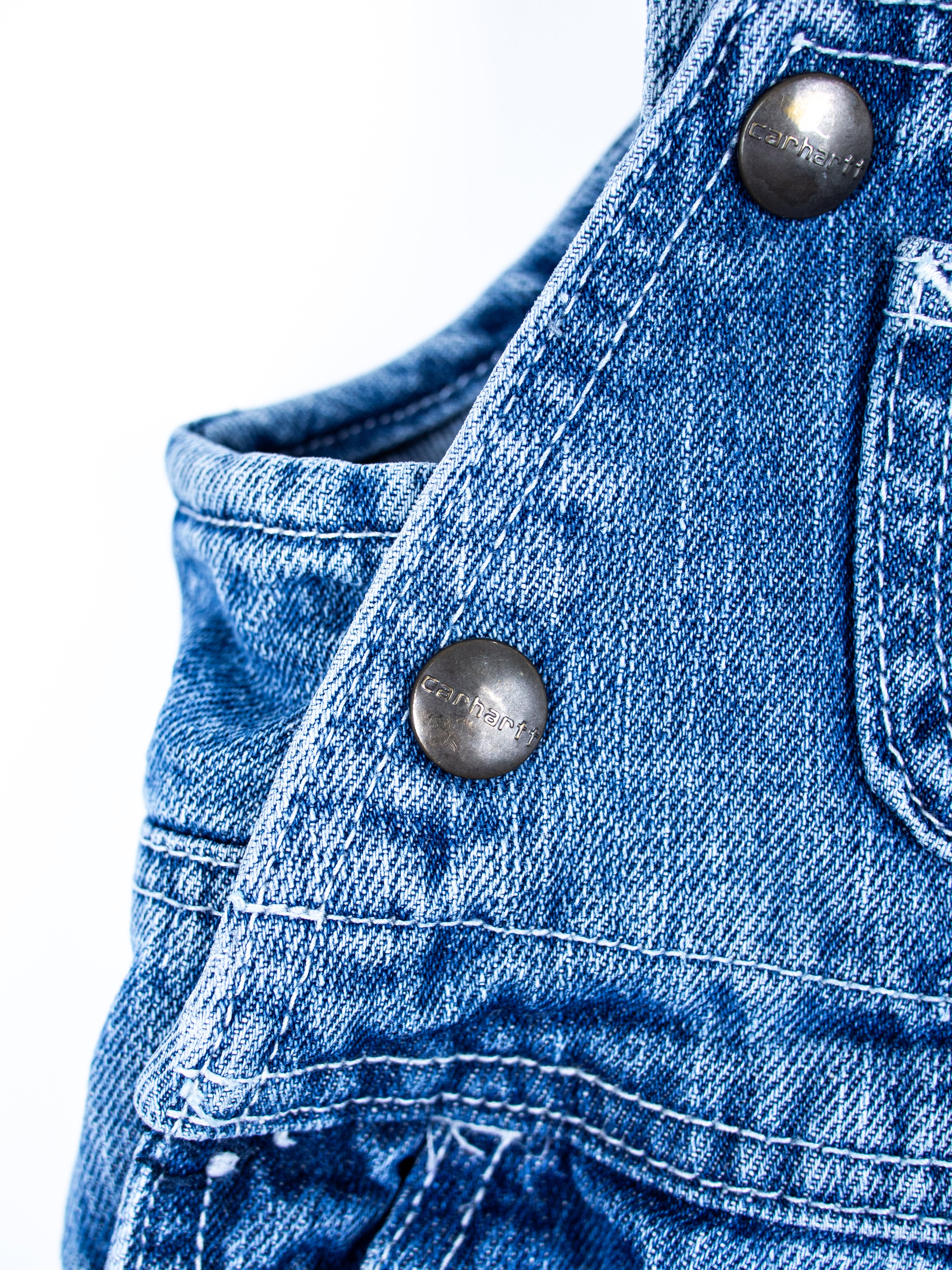 Carhartt Denim Floral Dungarees - Age 3-6 months