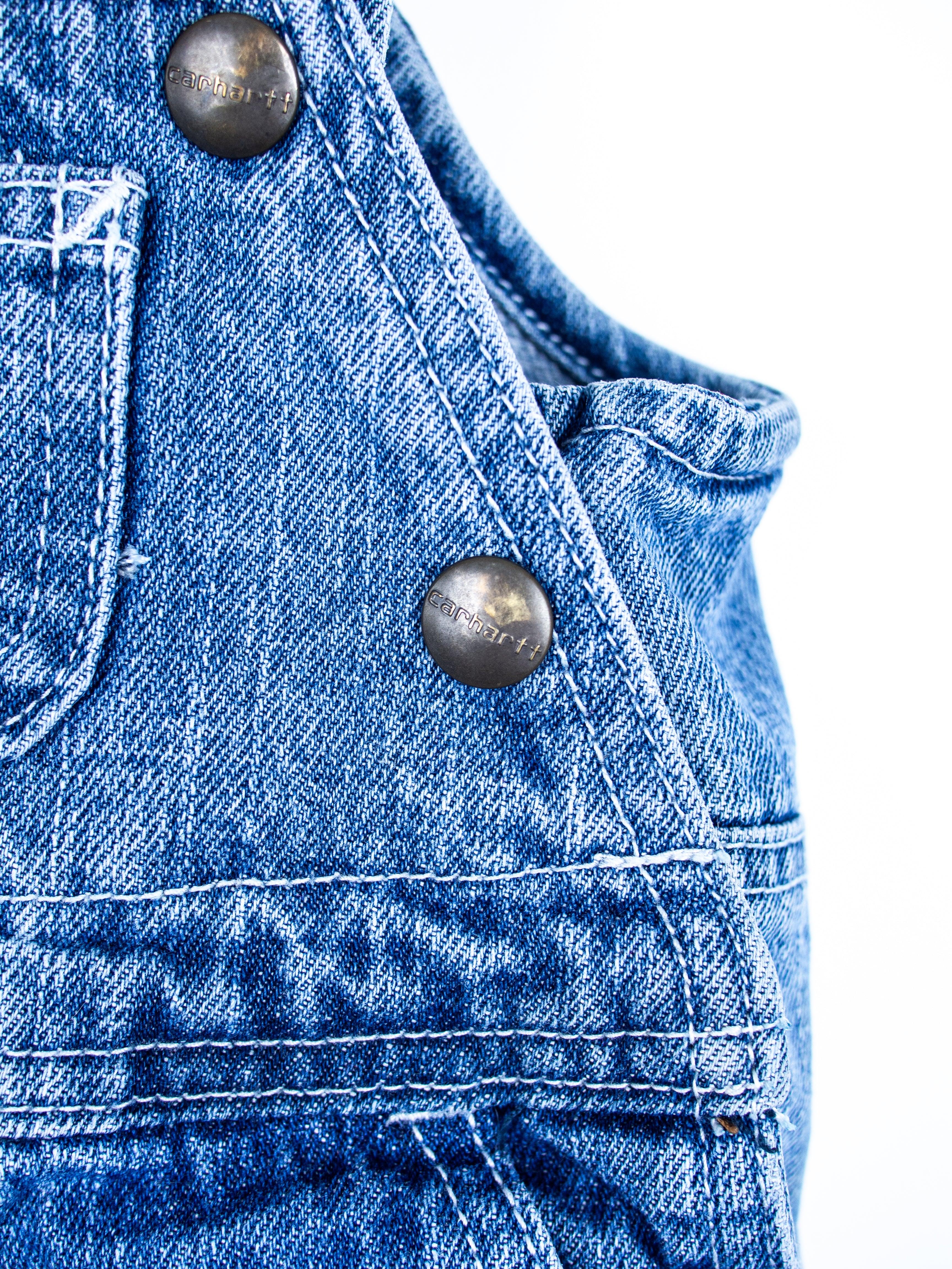 Carhartt Denim Floral Dungarees - Age 3-6 months