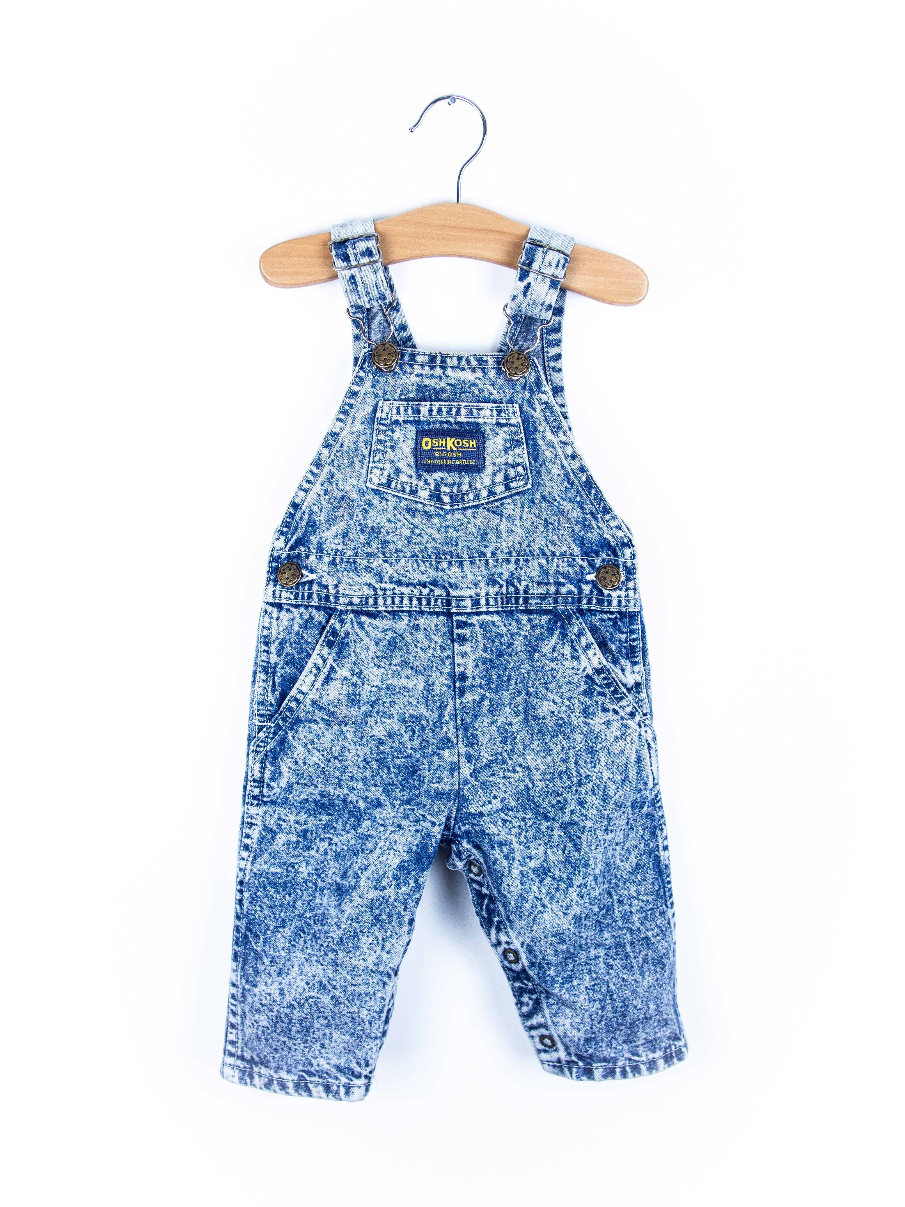 Osh Kosh Acid Wash Dungarees - Age 6 months