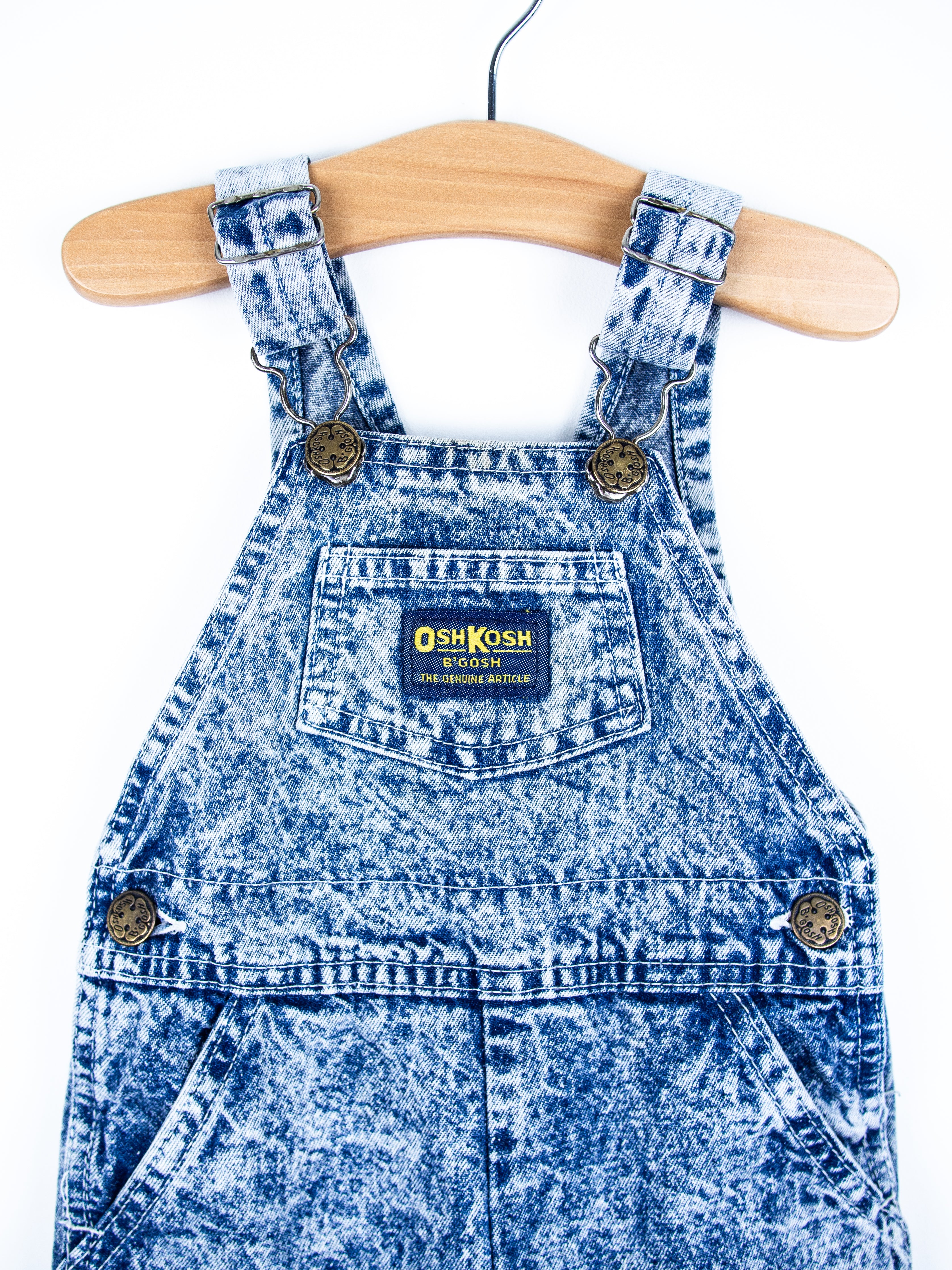 Osh Kosh Acid Wash Dungarees - Age 6 months