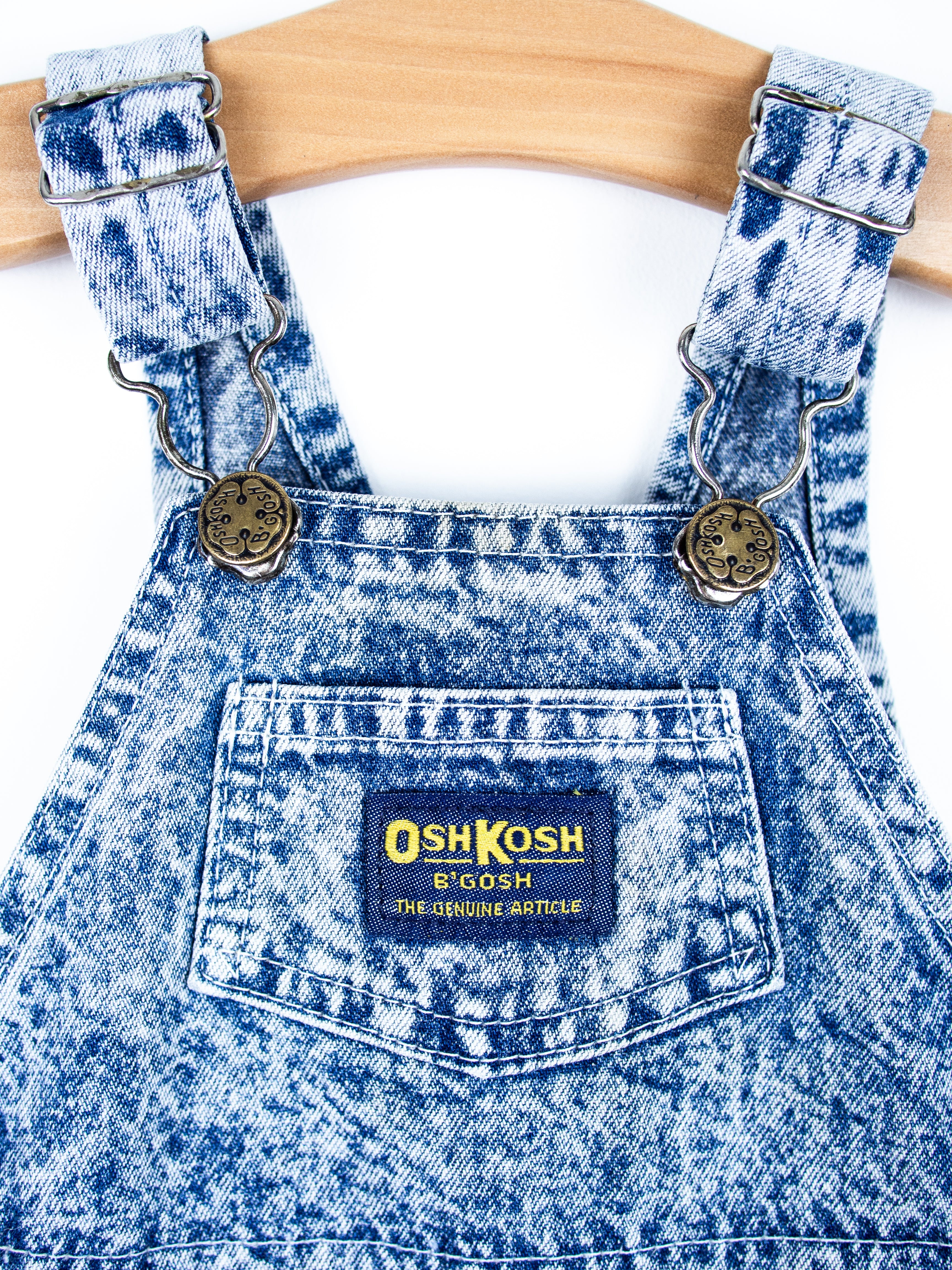 Osh Kosh Acid Wash Dungarees - Age 6 months