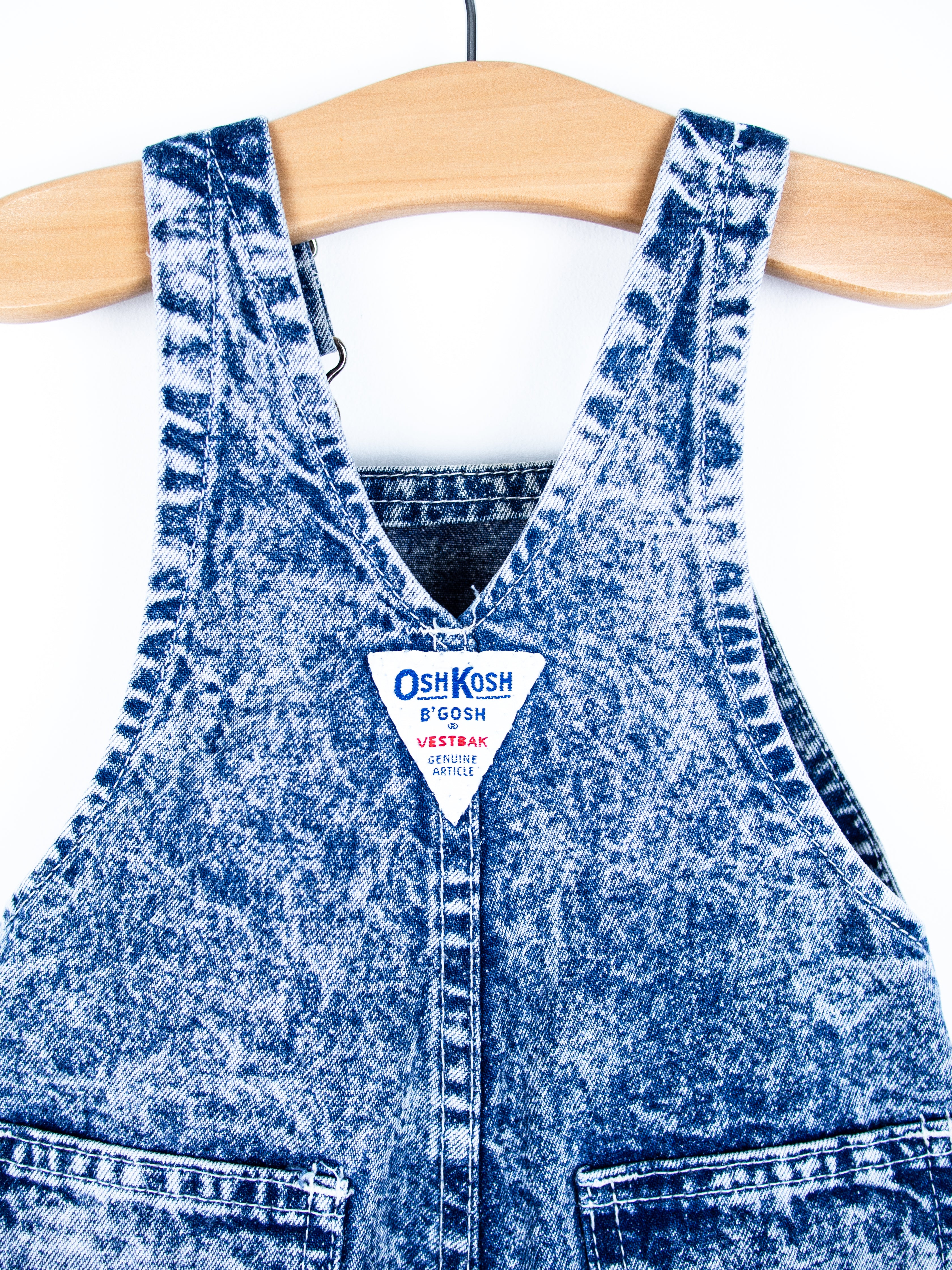 Osh Kosh Acid Wash Dungarees - Age 6 months
