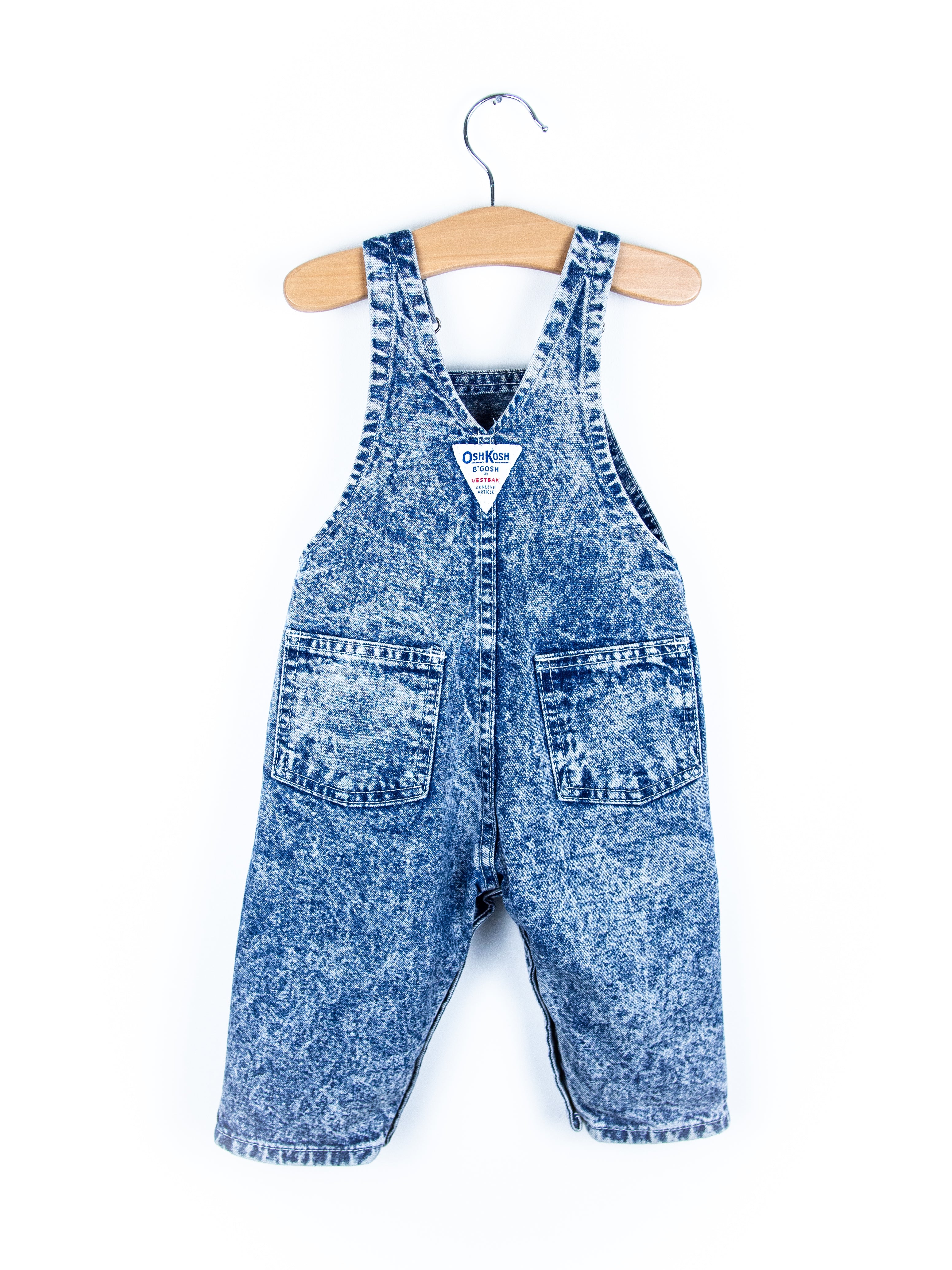 Osh Kosh Acid Wash Dungarees - Age 6 months