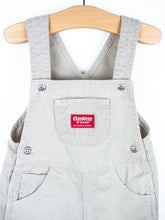 Load image into Gallery viewer, Osh Kosh Stone Cotton Dungaree Shorties - Age 6-9 months
