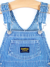 Load image into Gallery viewer, Osh Kosh Vintage Hickory Stripe Dungaree Shorties - Age 6-9 months
