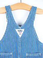 Load image into Gallery viewer, Osh Kosh Vintage Hickory Stripe Dungaree Shorties - Age 6-9 months
