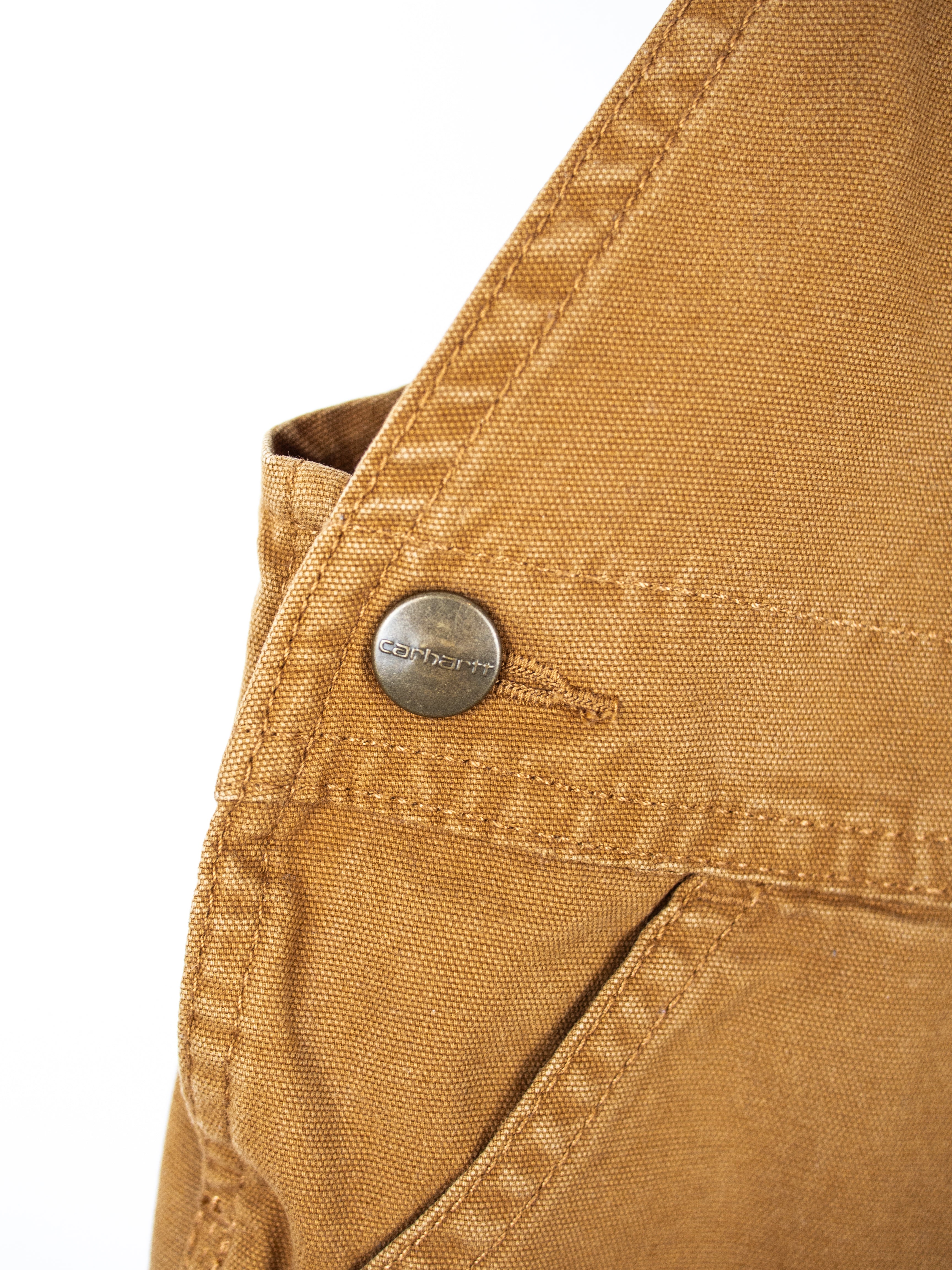 Carhartt Brown Dungaree Shorties - Age 18 months