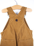 Carhartt Brown Dungaree Shorties - Age 18 months