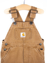 Load image into Gallery viewer, Carhartt Vintage Brown Dungaree Shorties - Age 18 months - READ DESCRIPTION
