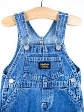 Load image into Gallery viewer, Osh Kosh Denim Dungaree Shorties - Age 12 months
